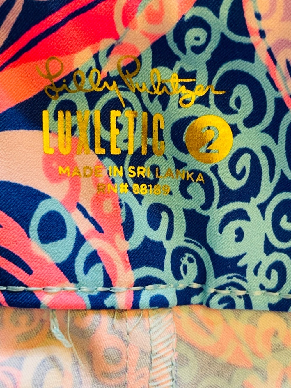 Lilly Pulitzer Corso Pants UPF Stretch Active Pants Golf Preppy Pineapple NWOT 2 - Picture 7 of 8